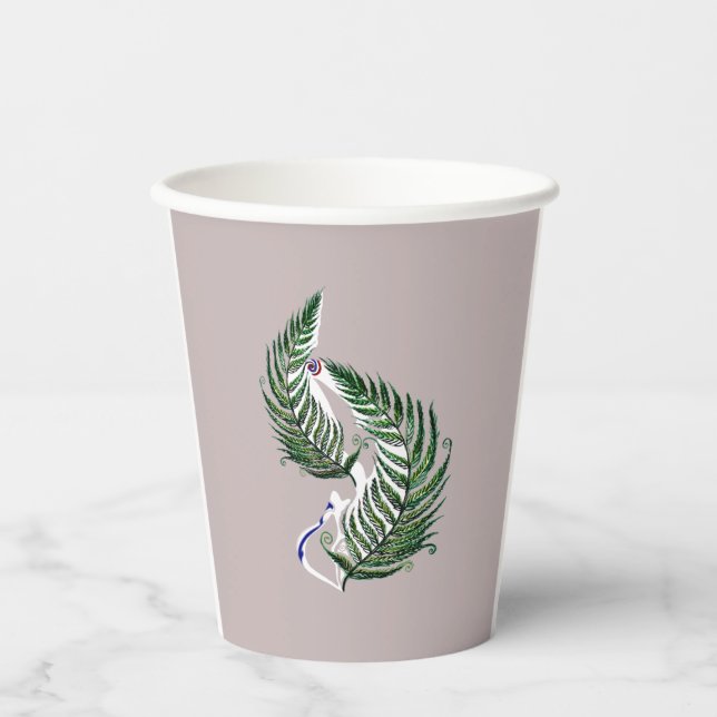 Gobelets En Papier Paper cup Party Aotearoa NZ Country Fern  (Recto)