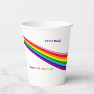 Gobelets En Papier Paper Cups Pride 2022 Rainbow Flag Parti LGBTQIA