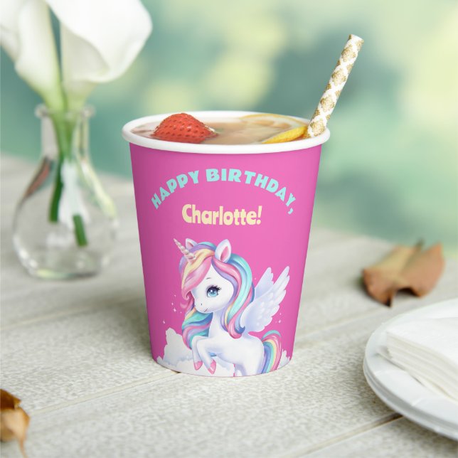 Gobelets En Papier Paper Cups to a magical birthday party. (Insitu)