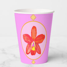 Papier Orange Rouge sur mesure