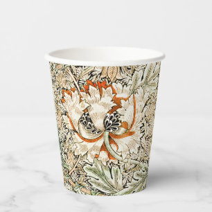 Gobelets En Papier Papier peint floral Chèvrefeuille de William Morri