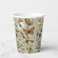 Papillon de nuit vintage 1842 Art botanique floral