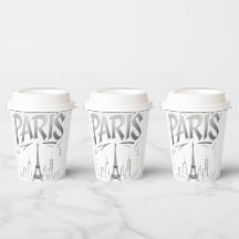 Paris On The Rocks Paper Cup