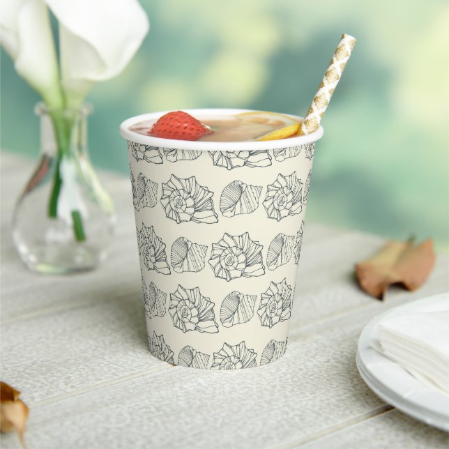 Gobelets En Papier Patters de Shell (Insitu)