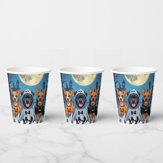 Gobelets En Papier Paws & Swagger Halloween   (Multi)