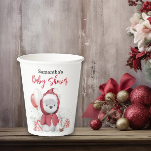 Gobelets En Papier Père Noël Baby Polar Teddy Bear Noël