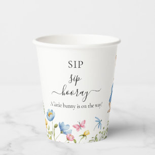 Gobelets En Papier Peter Rabbit Sip Sip Hooray Baby shower Floral