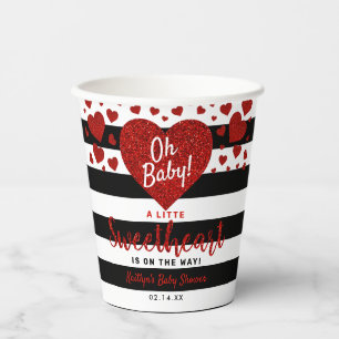 Gobelets En Papier Petit amour Baby shower de la Saint Valentin