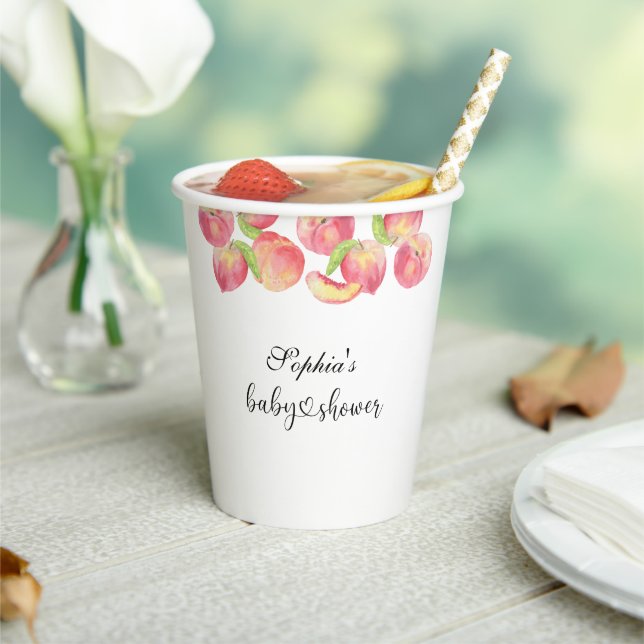 Gobelets En Papier Petit baby shower de pêche (Insitu)