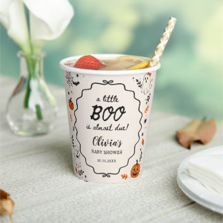 Gobelets En Papier Petite Boo Fantôme Halloween Baby Shower