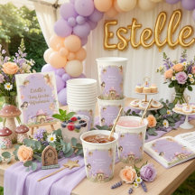 Petite Fée Jardin Enchanté Fille Baby Shower