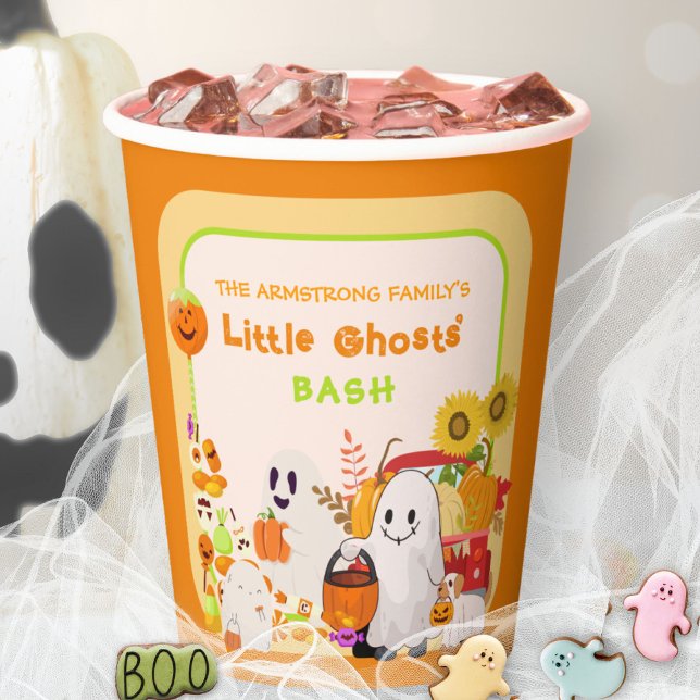 Gobelets En Papier Petite fête d'Halloween (Little Ghosts Halloween Party Paper Cups ©Susanne Sachers - Sunny Mind 👻)