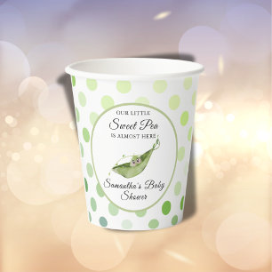 Gobelets En Papier Petite Pois doux Polka Baby shower papier coupe