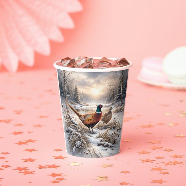 Gobelets En Papier Pheasant  (Insitu)