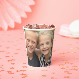 Gobelets En Papier photo personnalisée