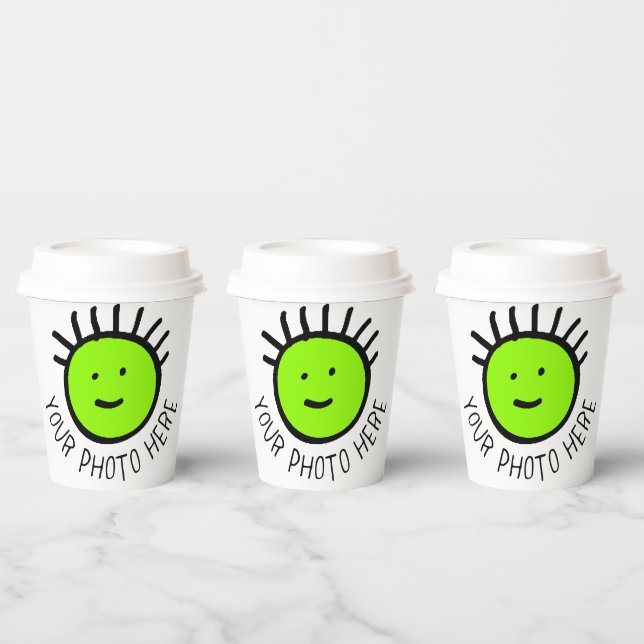 Gobelets En Papier Photo personnalisée CUPS DE PAPIER 8 PARTIES avec  (Multi)