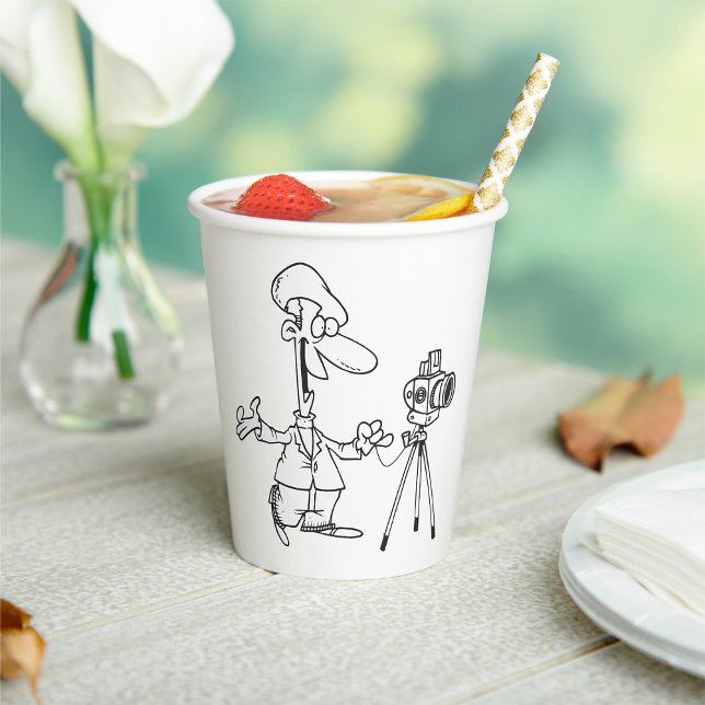 Gobelets En Papier Photographe (Créateur téléchargé)