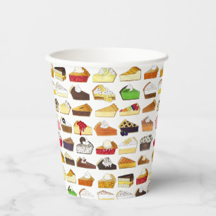 Gobelets En Papier Pie Social Pi Day Slices Cuisine de dessert Vente 