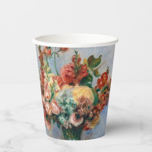 Gobelets En Papier Pierre-Auguste Renoir - Fleurs dans un Vase (Recto)