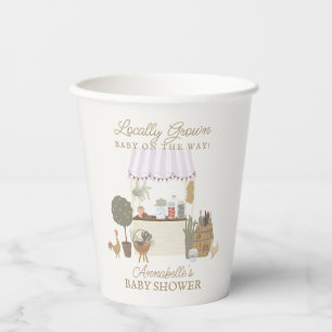 Gobelets En Papier Pink Farmers Market Farm Baby shower frais
