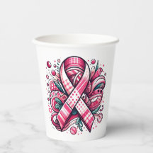 Pink Ribbon Paper cup
