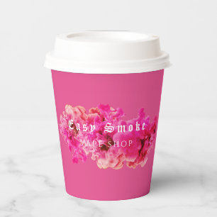 Gobelets En Papier Pink Smoke Vape Shop Business