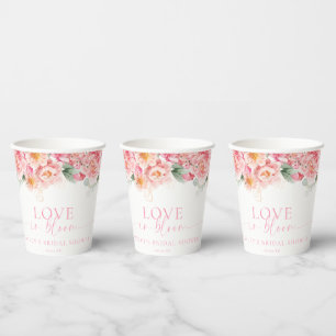 Gobelets En Papier Piper Paeony Fleurs Amour En Fleur Mariage