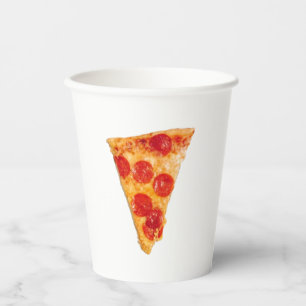 Gobelets En Papier Pizza Party Pepperoni Slice tasse de papier