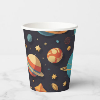 Gobelets En Papier planètes spatiales