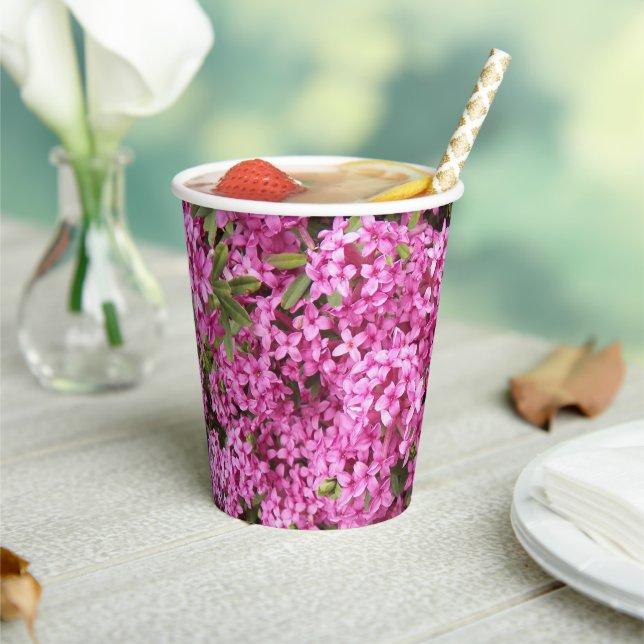 Gobelets En Papier Plutôt rose Daphné Floral (Insitu)