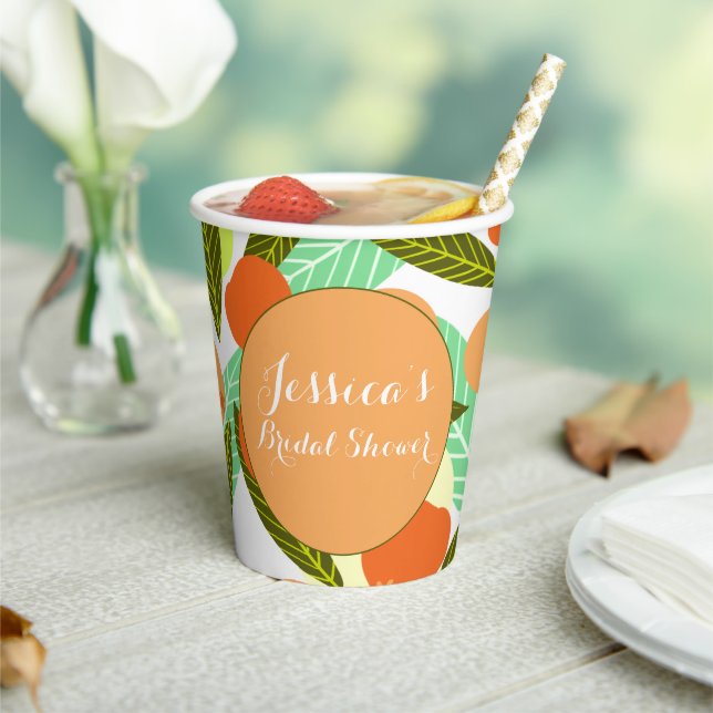 Gobelets En Papier Poche de Fête des mariées Motif Loquat (Insitu)