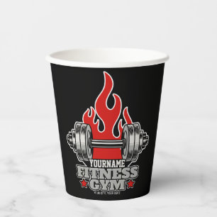 Gobelets En Papier Poids Personnalisé Levant Dumbbell Fitness Gym