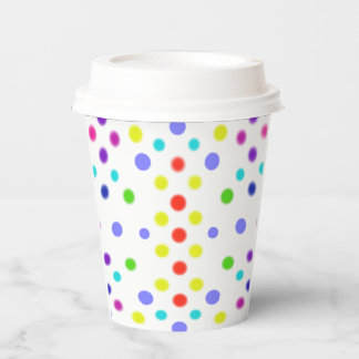 Gobelets En Papier Points colorés