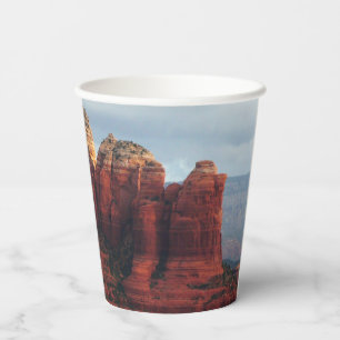 Gobelets En Papier Pot de café nuageux Rock à Sedona Arizona