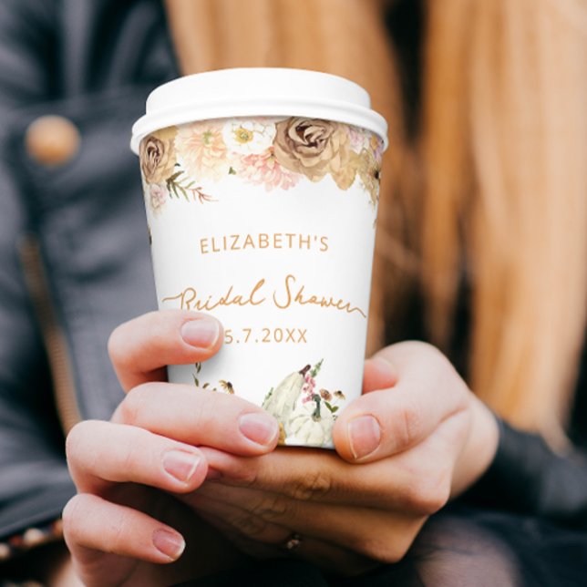 Gobelets en papier pour Baby Shower Floral de Citr (Créateur téléchargé)