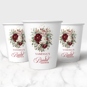 Gobelets en papier pour la douche de la mariée Chi