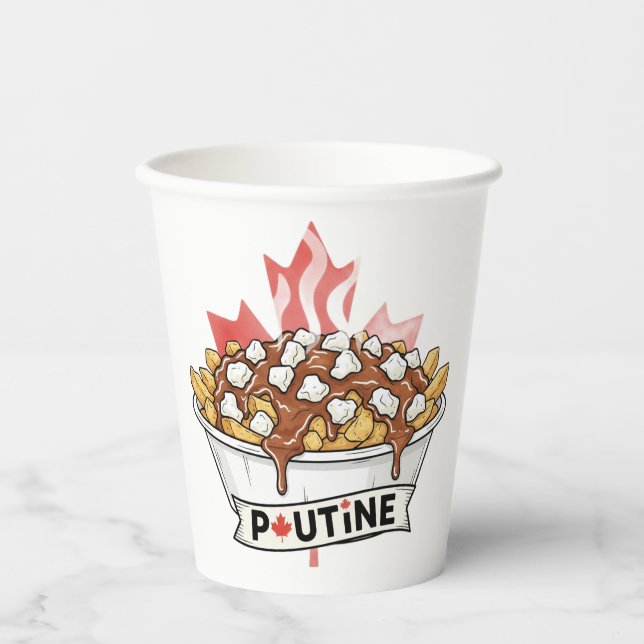 Gobelets En Papier Poutine (Recto)