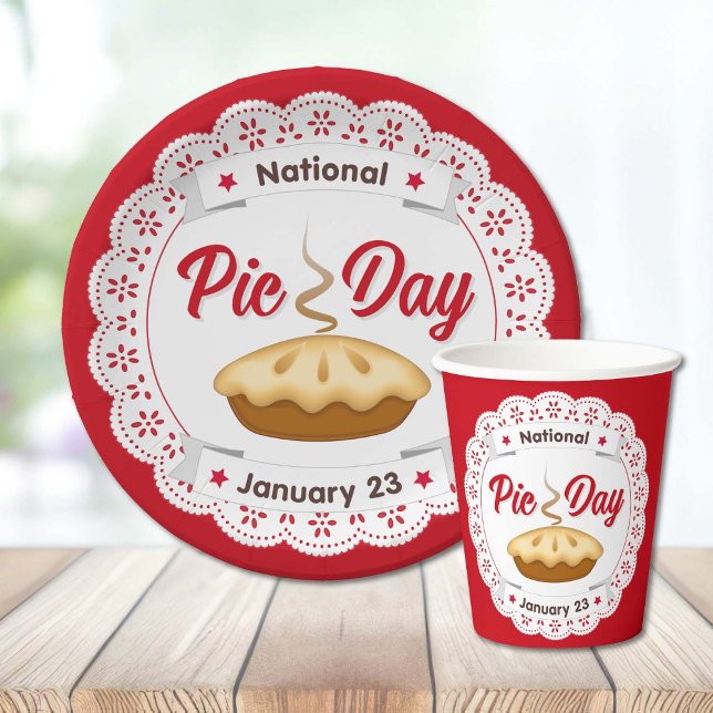 Gobelets En Papier Prenez votre boisson préférée avec PIE! (Happy Pie Day! January 23. What's your favorite pie?)