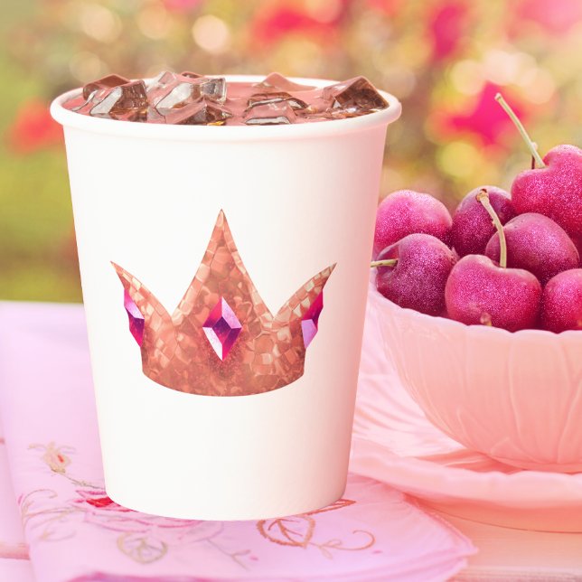 Gobelets En Papier Princess Crown Paper cup (Créateur téléchargé)