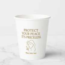 Protect Your Peace — Minimalist Self-Care Quote