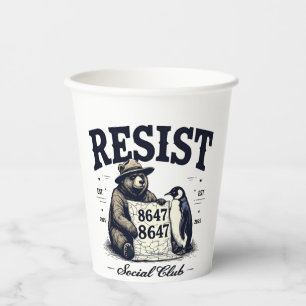 Gobelets En Papier Protéger le parc national anti-Trump 8647 contre l