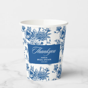 Gobelets En Papier Quelque chose de bleu chinoiserie bleu baby shower