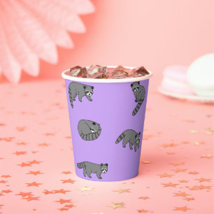 Gobelets En Papier Raccoons