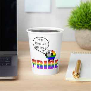 Gobelets En Papier Rainbow Pride Sheep 8oz Paper Cup