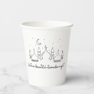 GOBELETS EN PAPIER RAMADAN RAMADAN KAREEM RAMADAN MUBARAK