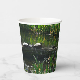 Gobelets En Papier Rangée de tortues Green Nature Photo