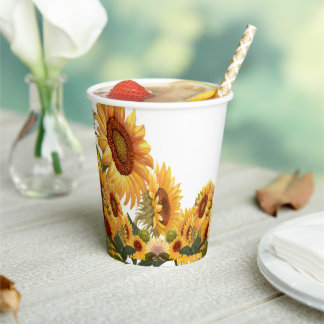 Gobelets En Papier Real Yellow Sunflowers  Mug