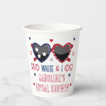 Red White et je fais Fête des mariées de lunettes