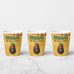 Gobelets En Papier Reggae Jamaican African Birthday Party