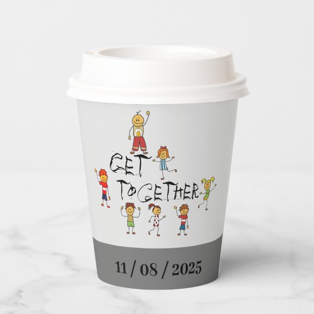 Gobelets En Papier Regroupement (Verso)